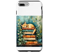 Cat and Books - Cute Cat Lover Case for iPhone 7 Plus/8 Plus
