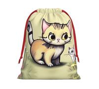 Cat and Butterfly L Patterned Gift Bags - Add a touch of formality to weddings, Christmas, birthdays, and anniversaries - (S - L)