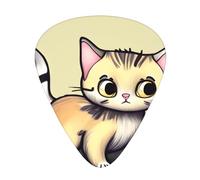 Cat and Butterfly Patterned Guitar Picks, 12-Piece Set, Suitable for Bass and Electric Guitar Playing, Ideal for Beginners