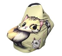 Cat and Butterfly Versatile full-print Stroller Chair Cover/Nursing Cover, specially designed for your baby