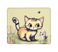 Cat and Butterfly7 x 8.6 in Mouse pad, Gaming Mouse pad, Multi-Code