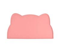 Cat and Dog Bowl mat cat Waterproof and Leak-Proof mat one-Piece pet placemat Non-Slip Easy to Clean Food-Grade Silicone Anti-Dirty(Pink)