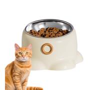 Cat and Dog Bowl - Raised Pet Bowl | Raised Pet Bowl | Slanted Feeding Bowl with Stable Base to Prevent Tipping for the