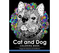 Cat and Dog Coloring Book: The best friend animal for puppy and kitten adult lover