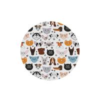 Cat And Dog Faces Bulldog Beagle Labrador Printing 10 Pcs Air Freshener Cards,Car Scented Hanging Sheets Air Freshener Set For Car Decoration