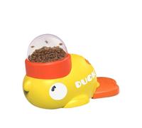 Cat and Dog Interactive Snack Dispenser Toy, One-Piece, Anti-Swallowing Educational Slow Snack Feeder, Pet Healthy Diet(2X Yellow)