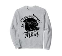 Cat And Dog Mom Lover Dogs Cats Mother Mommy Mama Mother's Sweatshirt