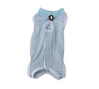 Cat and Dog Surgical Recovery Suit for Post-Operative Care - Soft Comfortable and Protective Pajama Suit for (Blue, L)