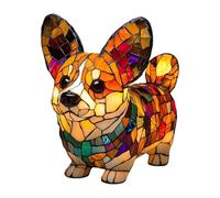 Cat and Dog Table Lamp, Retro Tinted Resin Bedside Lamp, 3D LED Table Lamp for Kids Room, Gift for Animal Lovers and Children