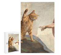Cat And God's Hand Meme Jigsaw Puzzle, 1000 PCS, Indoor Activity for The Home, A Mindful Leisure Activity for Puzzle Lovers, at Home