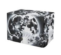 Cat and Moon Dark Dog Crate Covers Washable Pet Kennel Cover with Mesh Windows, Reduces Barking X-Large