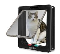 Cat Mate Pet Mate Lockable Cat Flap 4 Way Locking Brush Sealed Door - White