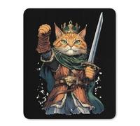 Cat And Soldier Square Soft Gaming Mouse Mat Non-Slip Mousepad for Desk Laptop Computer Home