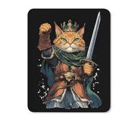 Cat And Soldier Square Soft Gaming Mouse Mat Non-Slip Mousepad for Desk Laptop Computer Home