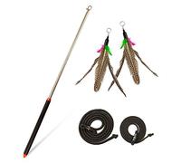 Cat angel, Arnold, robust, interactive cat toy with feathers, pack of 2 feathers and 2 bands