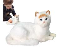 Cat Animal - Plush Toy for Cats | Soft Kitten Decoration | Cartoon Animal Doll | Real Looking Plush Cats, Cute Cats Hugging Doll