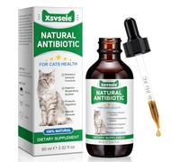Cat Antibiotics for Infections, Natural Antibiotics for Cats, Antibiotic Pet Supplements Support Immune & Cats Allergy Relief, Cat Multivitamin UTI Drops, All Ages & Breeds, Chicken Flavour,2.02 Fl Oz