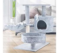 Cat Apartments Nest Small Cat Four Seasons Available Cat Climframe Cat Tree Cat Toy Solid Sisal Cat Scratching Springboard Cat Tree Tower,Blue-45 * 60 * 75Cm