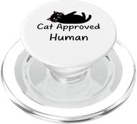 Cat Approved Human Feline Lover Design PopSockets PopGrip for MagSafe