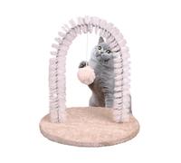 Cat Arch Groomer Tool, Indoor Shedding Brush, 12 Inch Pet Rubbing Post with Sturdy Base, Compact Grooming Pad with Portable Design, Massage Hair Remover, Pet Grooming for Head Back Kitten