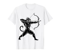 Cat Archer Tribal Archery Warrior Graphic Tee Man Women T-Shirt
