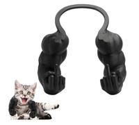 Cat Arms, Cat Muscle Arms, Large Black, Funny Pet Props for Interactive Play, Unique Gift for Enthusiasts, Social Media Worthy Decoration, Size 6.38 x 6.77 x 3.46 Inches