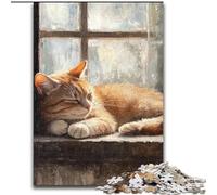 Cat Art 1000 Piece Jigsaw Puzzle for Adults Teens, Perfect for Game Nights, Colorful Toy for Home Gift (26x38cm)