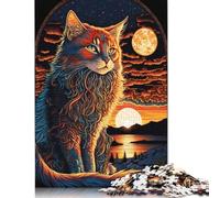 Cat Art Series Style 1 Puzzles 500 Piece Puzzle Adult Jigsaw Puzzle Jigsaw Puzzles for Adults Educational Game Challenge Toy 500pcs (52x38cm)