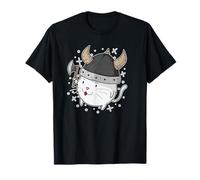 Cat as Viking with Axe T-Shirt