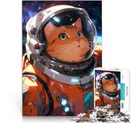 Cat Astronaut in SpaceJigsaw Puzzles for teenagers 2000 Pieces DIY Toys Every Piece is Unique - Challenging Family Fun Game 70x100cm