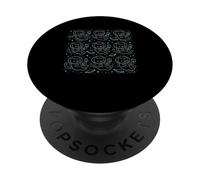 Cat Astronaut Laboratory Science Graphic PopSockets Adhesive PopGrip