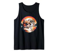 Cat at Arc De Triomphe in France, Paris Tank Top