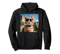Cat At Blarney Castle In Ireland Pullover Hoodie