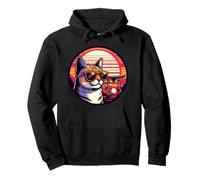 Cat At Great Shrine of Inari, Fushimi Japan Pullover Hoodie