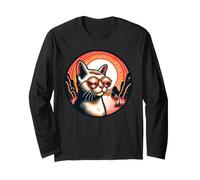 Cat At Ha Long Bay On A Vietnam Vacation Long Sleeve T-Shirt
