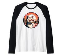 Cat At Ha Long Bay On A Vietnam Vacation Raglan Baseball Tee