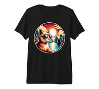 Cat at Ha Long Bay Vietnam Premium T-Shirt