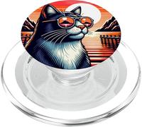 Cat At Loften Archipelago in Norway PopSockets PopGrip for MagSafe