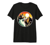 Cat At Machu Picchu in Peru Premium T-Shirt