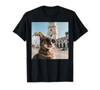 Cat at The Belem Tower in Portugal, Lisbon T-Shirt