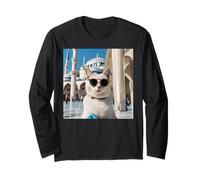 Cat at The Blue Mosque Istanbul Long Sleeve T-Shirt