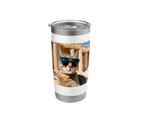 Cat At The Leptis Magna in Libya Stainless Steel Insulated Tumbler