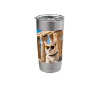 Cat At The Luxor Temple Stainless Steel Insulated Tumbler