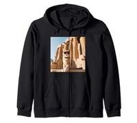 Cat At The Luxor Temple Zip Hoodie
