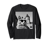Cat At The Malbork Castle, Poland Long Sleeve T-Shirt