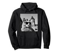 Cat At The Malbork Castle, Poland Pullover Hoodie