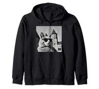 Cat At The Malbork Castle, Poland Zip Hoodie