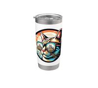 Cat At The Milan Cathedral Stainless Steel Insulated Tumbler