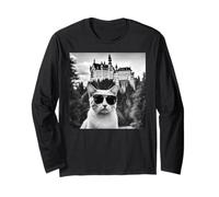 Cat at The Neuschwanstein Castle Long Sleeve T-Shirt