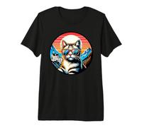 Cat At The Neuschwanstein Castle Premium T-Shirt